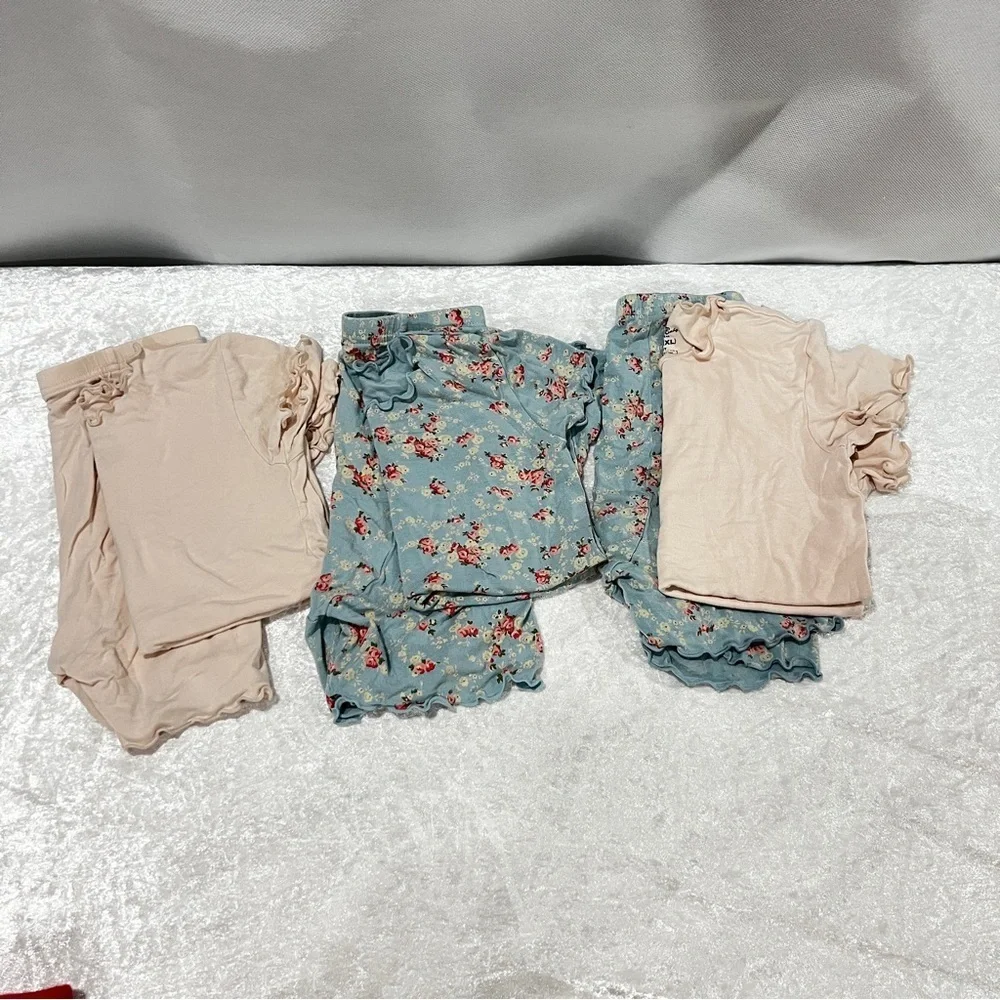 Vaenait Baby Pajama Bundle Lot 6 Pieces Size 120 (XL) 6-7 Years Old Girls Soft